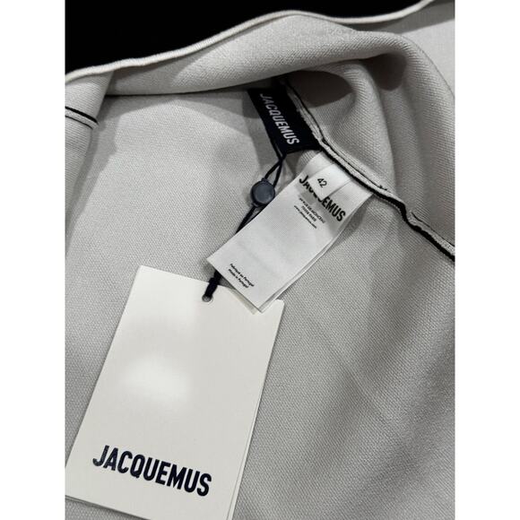 JACQUEMUS black viscose cocktail La Mini Robe Aro 42 - Picture 4 of 16